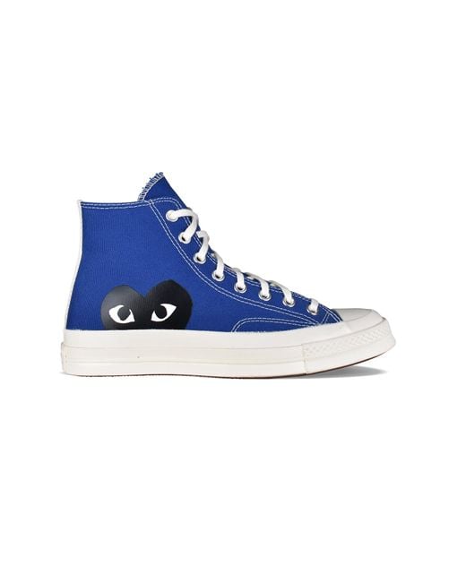 Sneakers alte Chuck Taylor di Comme des Garçons in Blue da Uomo