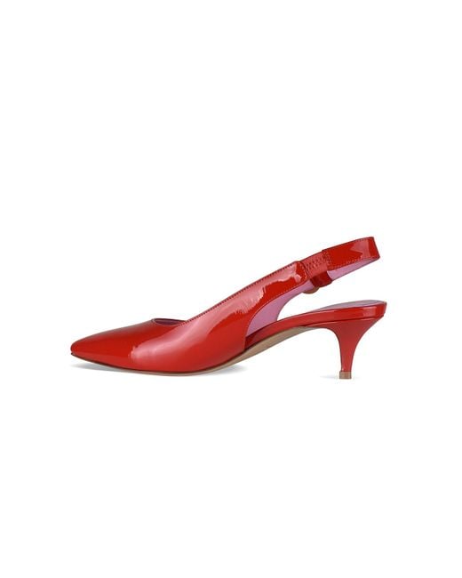 Balmain Red Eva Slingback Pumps