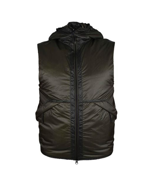 C P Company Black Sleeveless Down Jacket for men