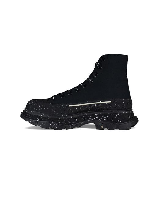 Alexander McQueen Black Sneakers Tread Slick