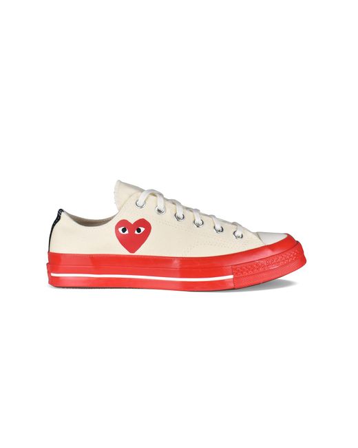 Sneakers Chuck Taylor di Comme des Garçons in Red