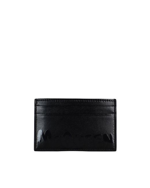 Tarjetero Alexander McQueen de hombre de color Black
