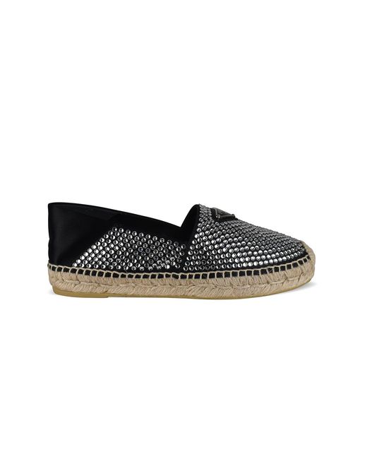 Espadrilles Prada en coloris Black