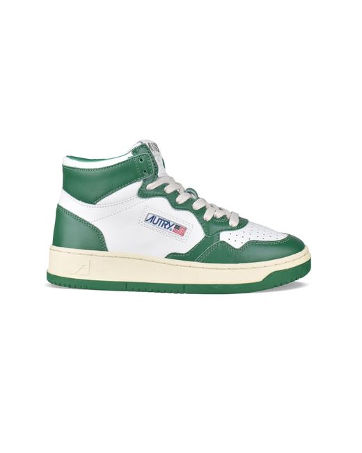 Autry Green Medalist Mid Sneakers