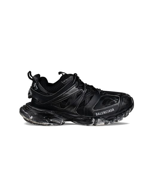 Track Faded Sneakers Balenciaga de hombre de color Black