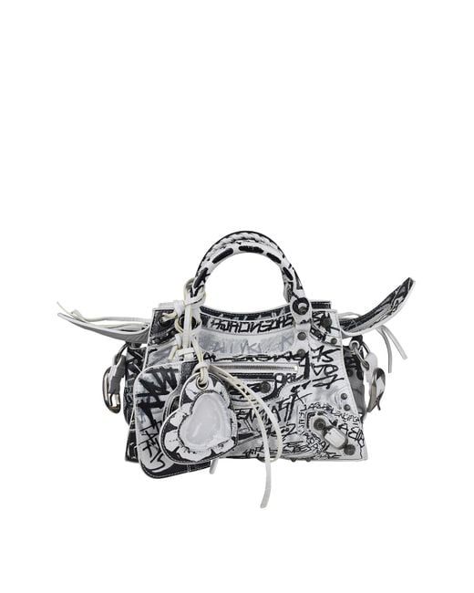 【BALENCIAGA】Neo cagolo city ハンドbag ホワイトカラー Balenciaga Neo Cagole City Small Handbag | Saks Fifth Avenue