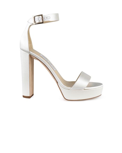 Jimmy Choo White Mionne 120 Sandals