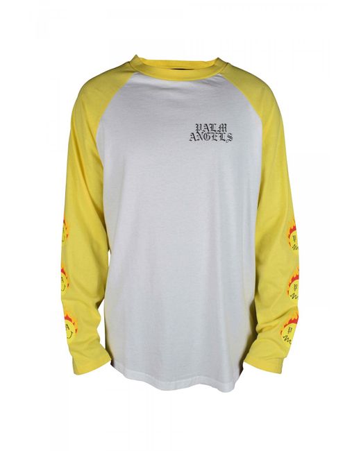 Palm Angels Blue Long Sleeve T-Shirt for men