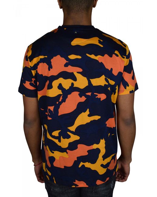 Valentino Garavani Cotton T-shirt in Blue for Men - Lyst