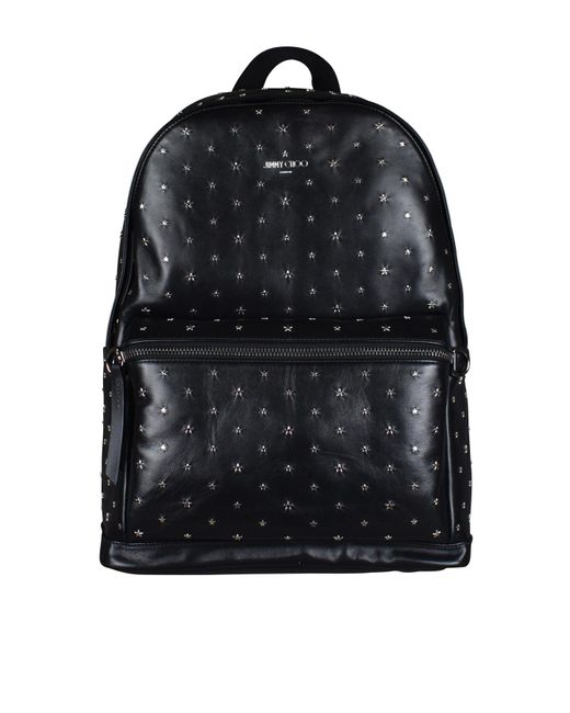 Jimmy Choo Black Wilmer Backpack for men