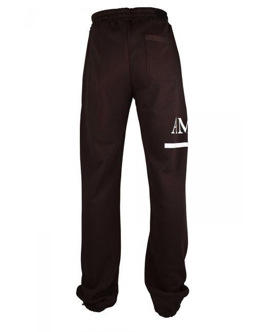 Amiri Black Cotton Jogging Pants With Logo
