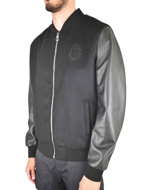 Billionaire Black Bomber Jacket for men