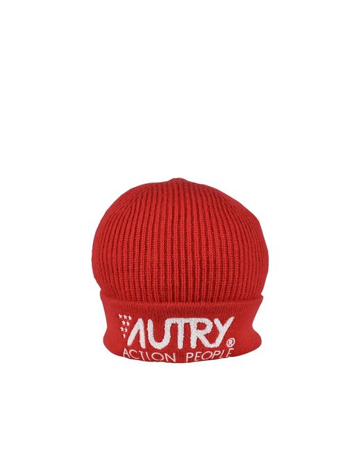 Autry Red Beanie for men