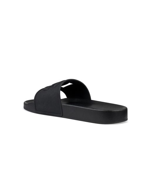 Dolce & Gabbana Black Slides for men