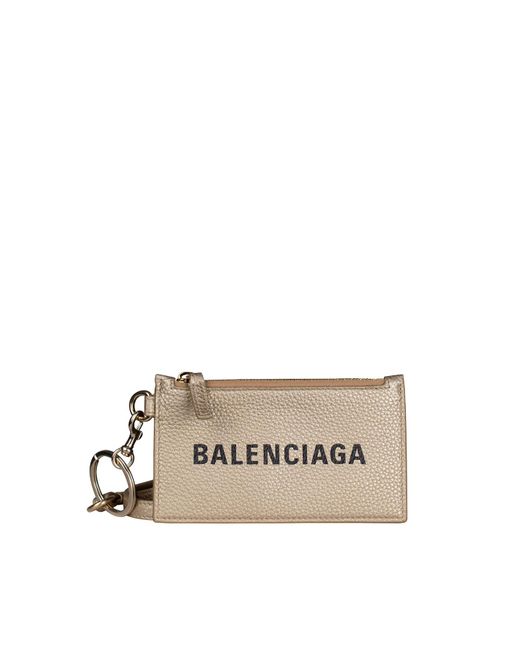 Balenciaga Metallic Card Holder for men