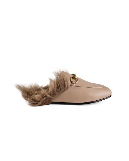 Gucci Brown Princetown Mules