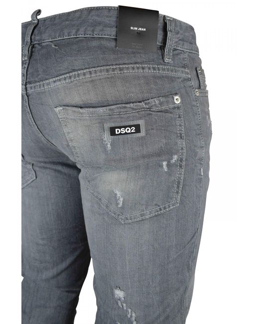 Slim Jean DSquared² de hombre de color Blue