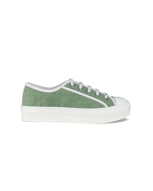 Dior Green Walk'n Faded Cannage Sneakers