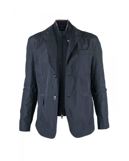 Moncler Blue Mayenne Jacket for men
