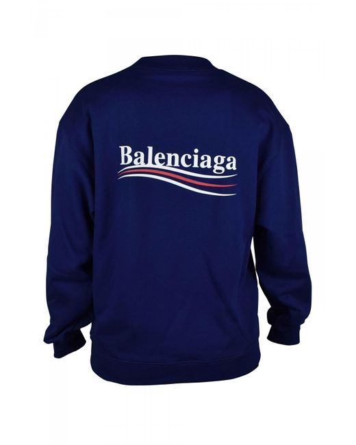 Balenciaga Blue Sweatshirt Political