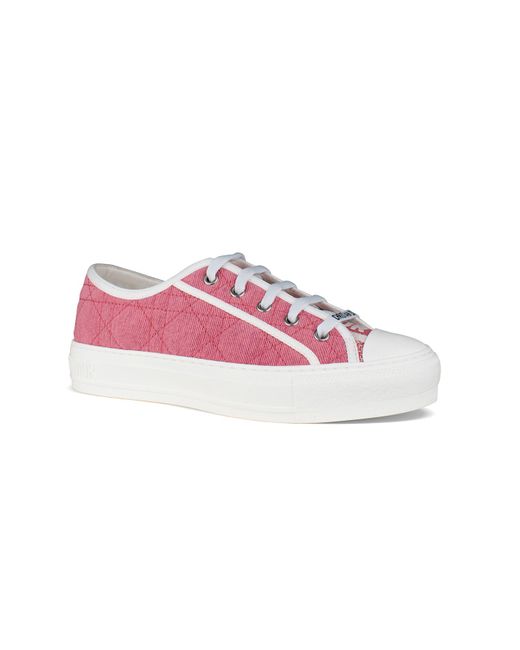 Dior Pink Walk'n Faded Cannage Sneakers