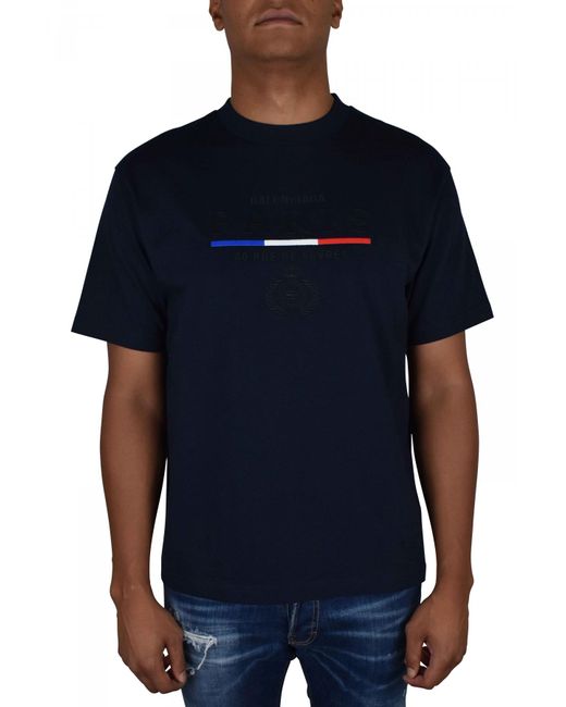 Balenciaga tee blue discount