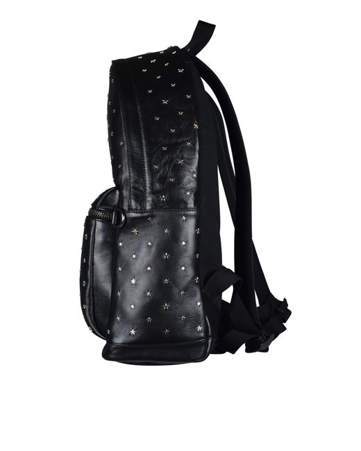 Jimmy Choo Black Wilmer Backpack for men
