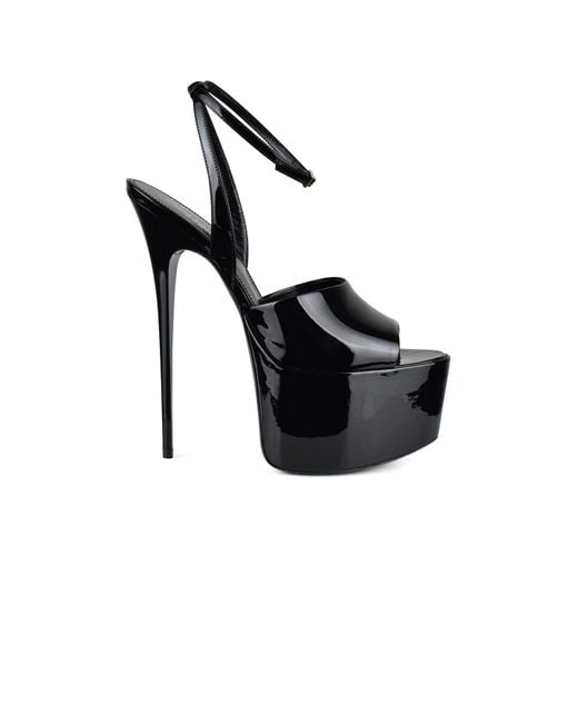 Saint Laurent Black Kika Sandals
