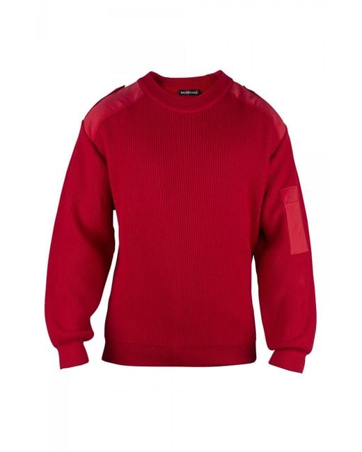 Balenciaga Red Sweater for men