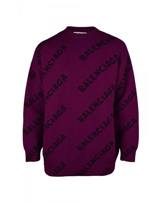 Balenciaga Purple Sweater for men