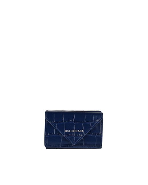 Balenciaga Blue Paper Wallet