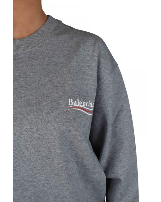 Balenciaga Gray Sweatshirt Political