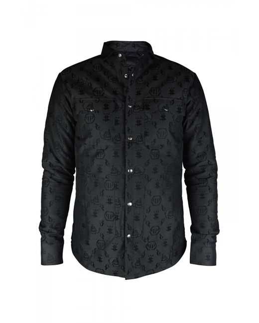 Camisa LS Monogram Philipp Plein de hombre de color Black