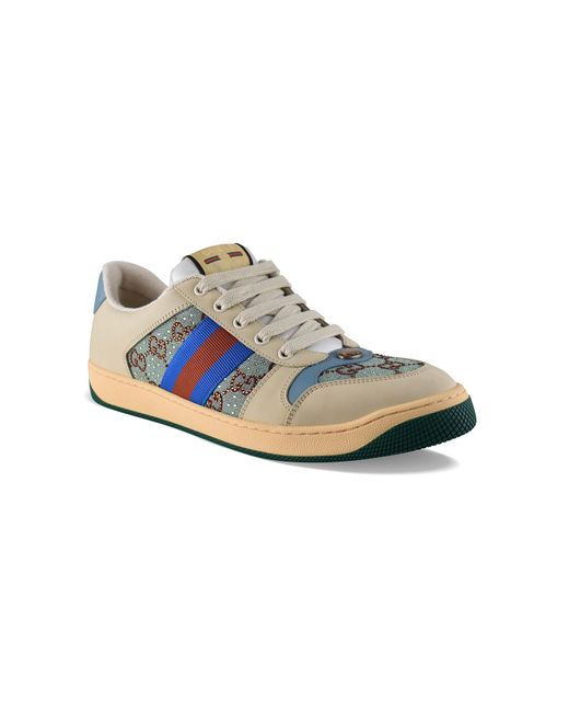 Gucci Blue Screener Sneakers for men