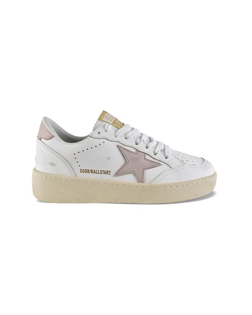 Golden Goose Deluxe Brand White Ballstar 2 Sneakers
