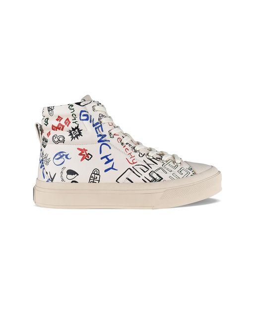 Givenchy White City High-top Sneakers for men