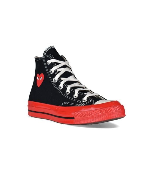 Sneakers Chuck Taylor alta Comme des Garçons de color Red