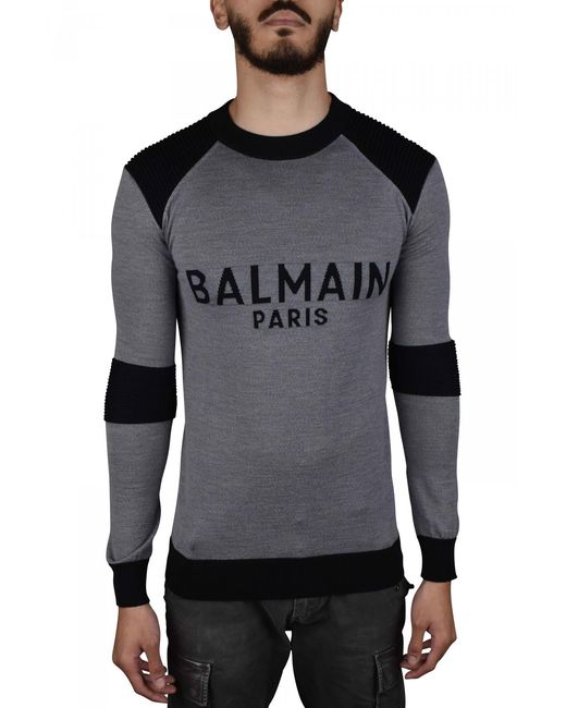 Jersey Balmain de hombre de color Black