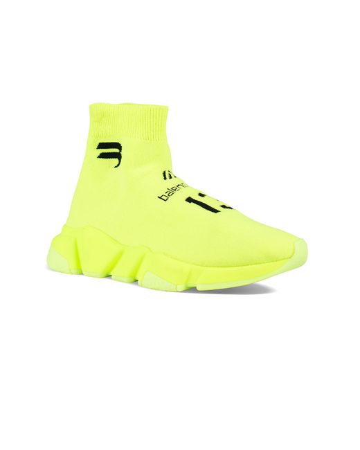 Balenciaga Yellow Speed Soccer Sneakers