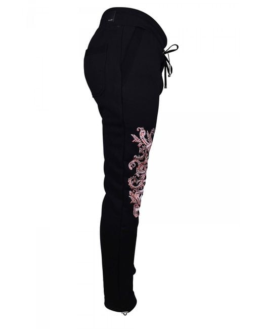 Amiri Blue Cotton Sweatpants With Graphic Branding