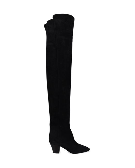 Saint Laurent Black Thigh-high Boots