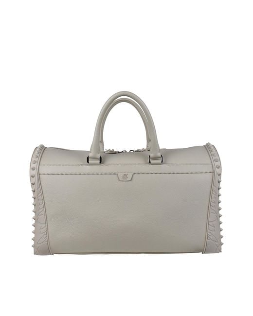 Christian Louboutin Gray Sneakender Travel Bag for men