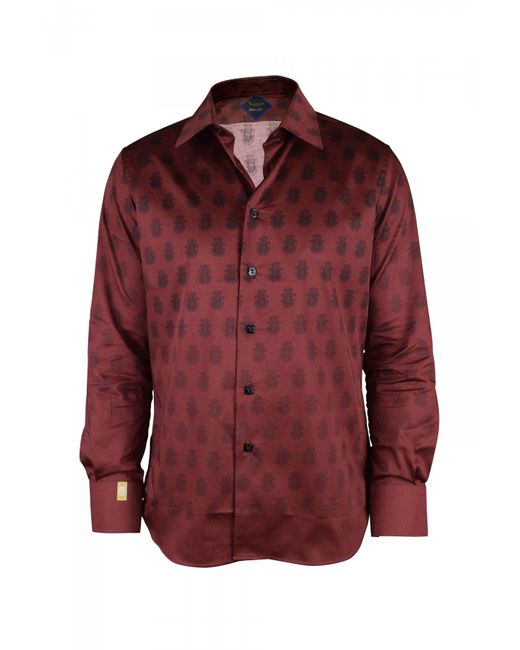 Billionaire Purple Ls Milano All Over Shirt for men