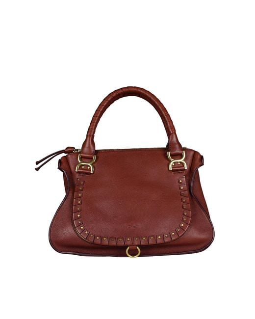 Chloé Red Marcie Handbag