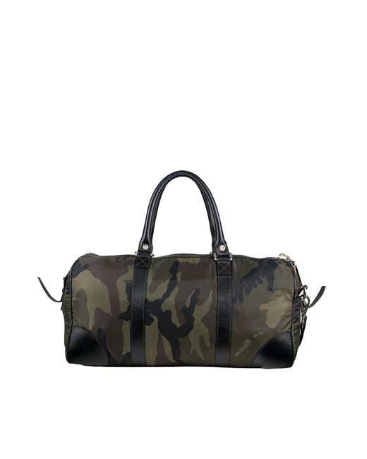 MENS BLACK CAMO WEEKENDER BAG