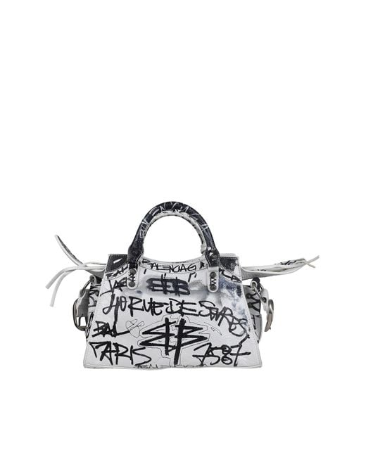 Balenciaga Neo Cagole City Bag in White | Lyst
