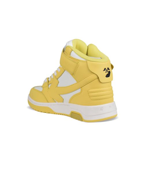 Off-White c/o Virgil Abloh Yellow Out Of Office Mid Sneakers for men
