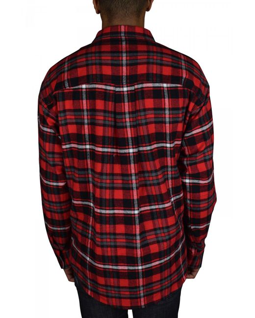 DSquared² Red Flannel Shirt for men