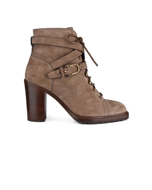 Stivaletti Evarista di Ralph Lauren in Brown