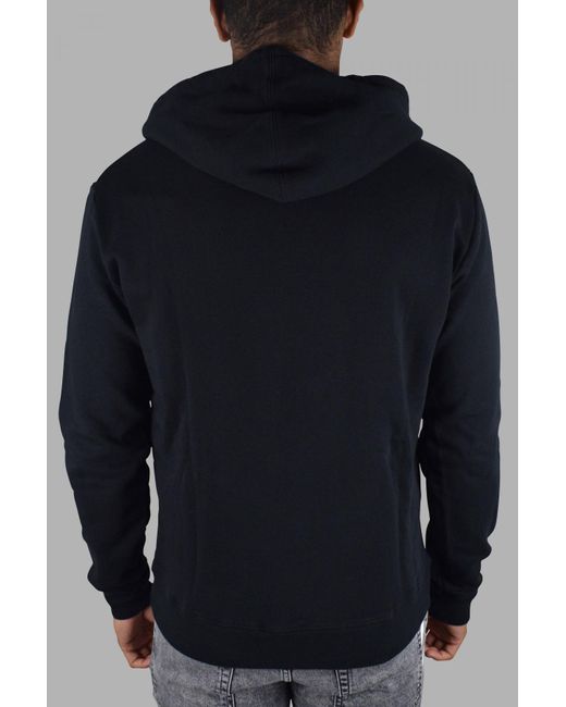 Sudadera con capucha y logo Saint Laurent de hombre de color Black